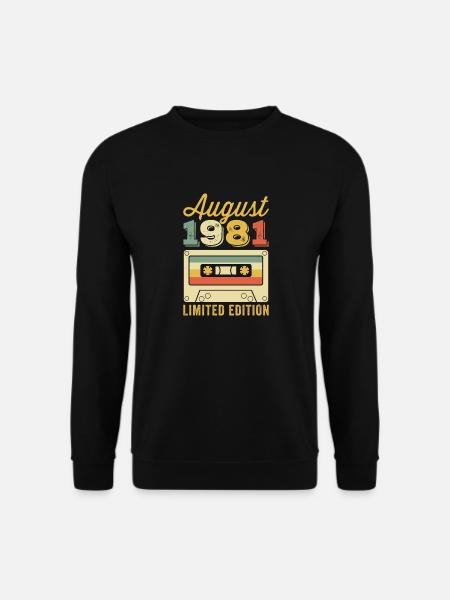 août 1981 - Sweat-shirt Unisexe - noir
