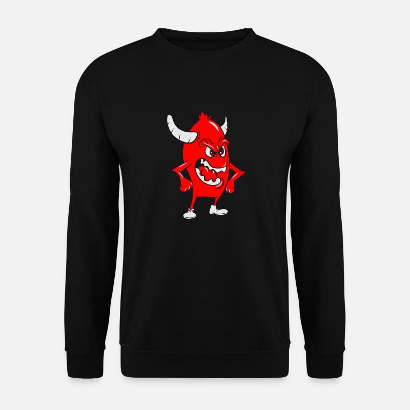 Monster wütend alien - Unisex Pullover - Schwarz