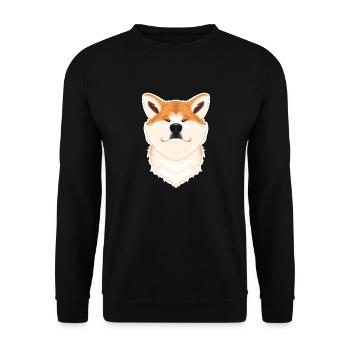 Akita Inu Lover I Dog Lover I Akita Inu - Unisex Sweatshirt - black - Front - Alina (178cm) & Michal (187cm)