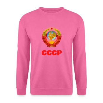 СССР Parti communiste de l’URSS Rétro Vintage russe - Sweat-shirt Unisexe - rose - Devant