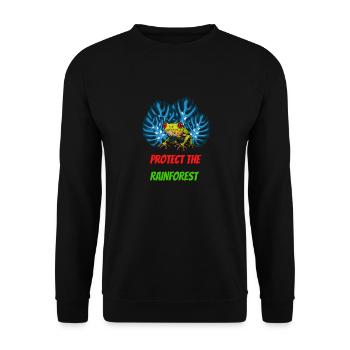 Protect the rainforest - Unisex Sweatshirt - black - Front - Alina (178cm) & Michal (187cm)