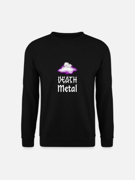 Chat Death Metal - Sweat-shirt Unisexe - noir
