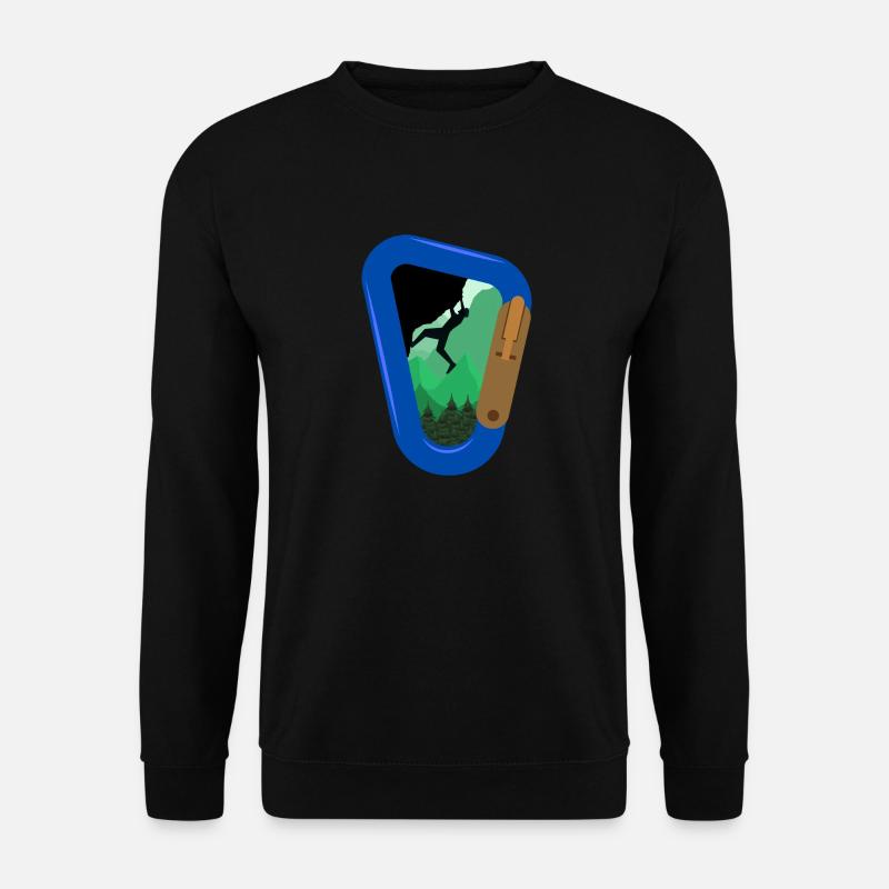 Rappelling Rock Climbing - Unisex Sweatshirt - black
