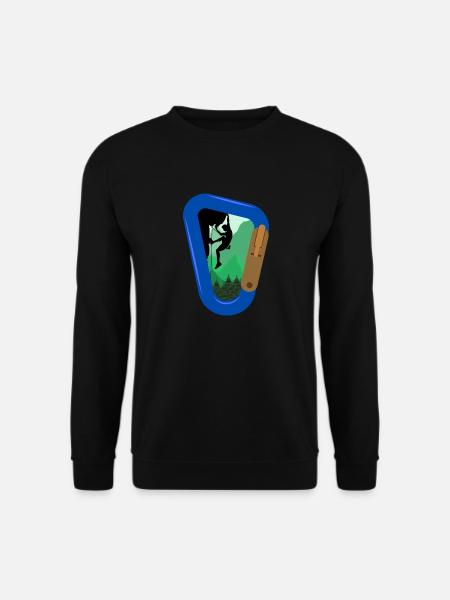 Mountain Climbing Bouldering - Unisex Sweatshirt - black