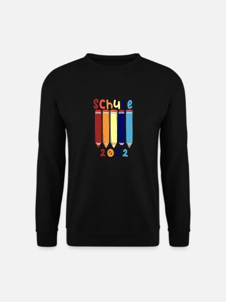 Kinder Schulbeginn Stifte Schule 2022 T shirt - Unisex Pullover - Schwarz