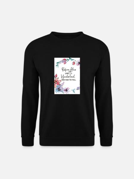 Avant qu’Alice n’aille au pays des merveilles - Sweat-shirt Unisexe - noir