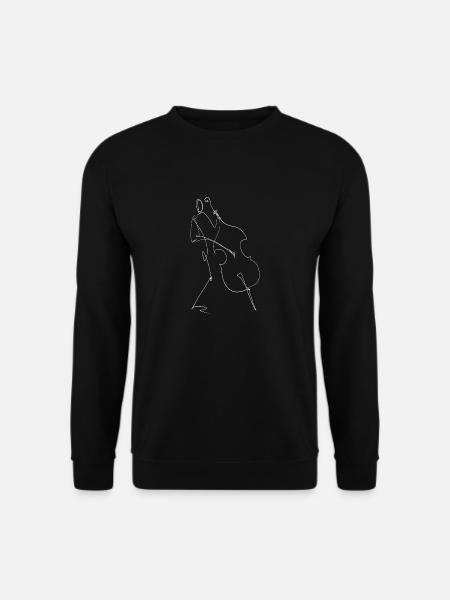 Kontrabass - Unisex Pullover - Schwarz