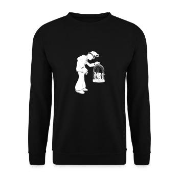 Dago in " La cage aux fous " - Unisex Pullover - Schwarz - Vorne - Alina (178cm) & Michal (187cm)