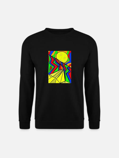 OBLIQUE SUNSET - Unisex Sweatshirt - black