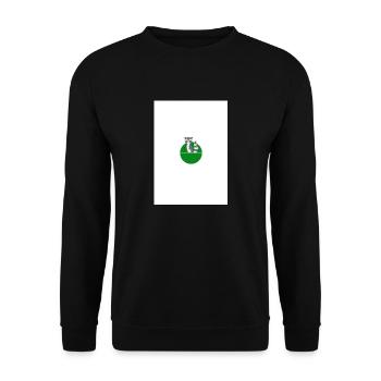 Design ohne Titel - Unisex Pullover - Schwarz - Vorne - Alina (178cm) & Michal (187cm)