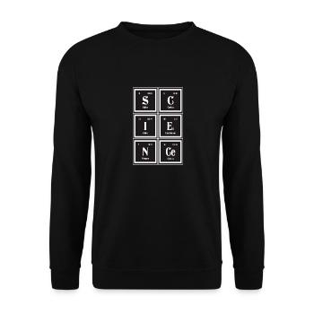 | scientifique Tableau périodique des éléments - Sweat-shirt Unisexe - noir - Devant - Alina (178cm) & Michal (187cm)