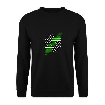 Kreis1 - Unisex Pullover - Schwarz - Vorne - Alina (178cm) & Michal (187cm)