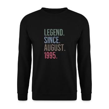 Légende depuis août 1995 - Sweat-shirt Unisexe - noir - Devant - Alina (178cm) & Michal (187cm)