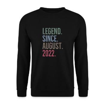 Légende depuis août 2022 - Sweat-shirt Unisexe - noir - Devant - Alina (178cm) & Michal (187cm)