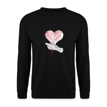 Feel - Unisex Sweatshirt - black - Front - Alina (178cm) & Michal (187cm)