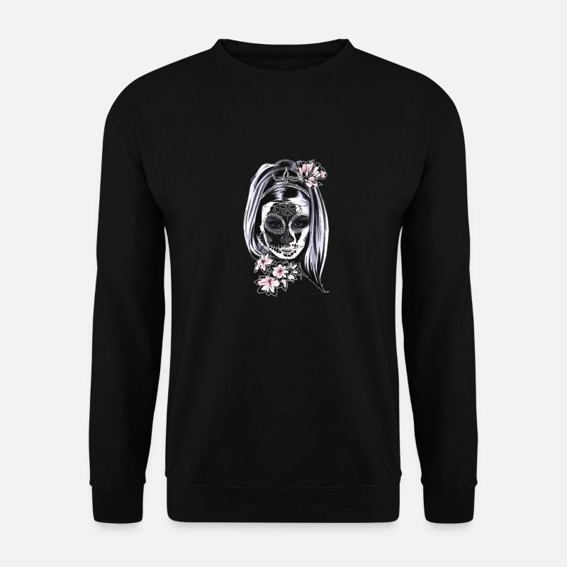 Gesicht - Unisex Pullover - Schwarz