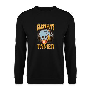 Ringmaster – Circus Enthusiast Ringleader - Unisex Sweatshirt - black - Front - Alina (178cm) & Michal (187cm)