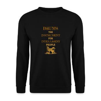 Instrument de batterie pour les gens intelligents Tiger - Sweat-shirt Unisexe - noir - Devant - Alina (178cm) & Michal (187cm)