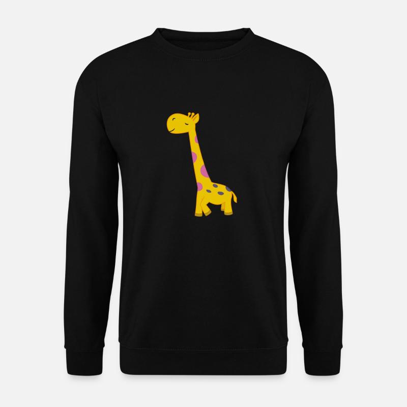 Giraffe niedlich - Unisex Pullover - Schwarz