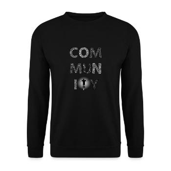 Community Unicycle first edition - Sweat-shirt Unisexe - noir - Devant - Alina (178cm) & Michal (187cm)