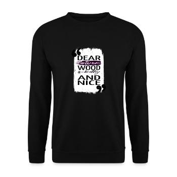 Dinosaure Bodybuilder Noël Cadeau Barbe Heureux - Sweat-shirt Unisexe - noir - Devant - Alina (178cm) & Michal (187cm)