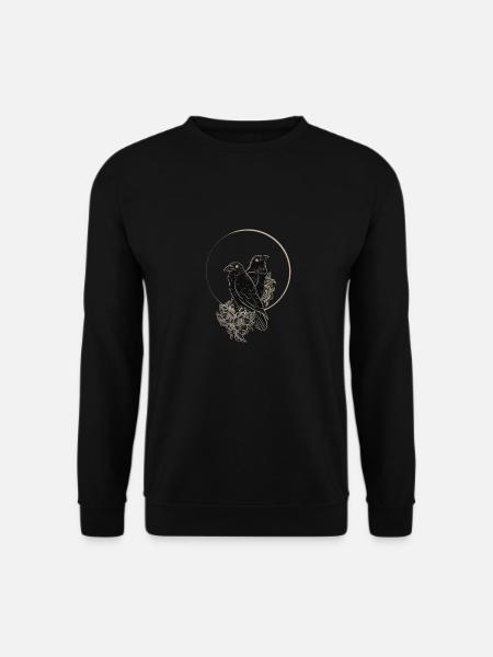 Hugin und Munin Raben - Unisex Pullover - Schwarz