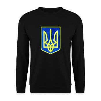 Ukraine Free Ukraine russia Freedom frieden war - Unisex Pullover - Schwarz - Vorne - Alina (178cm) & Michal (187cm)