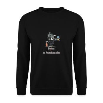 elefant - Unisex Pullover - Schwarz - Vorne - Alina (178cm) & Michal (187cm)