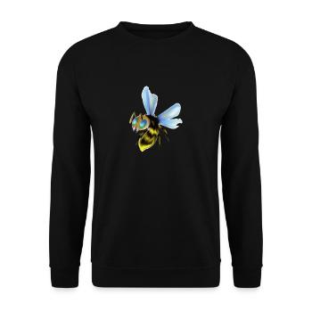 Biene - Unisex Pullover - Schwarz - Vorne - Alina (178cm) & Michal (187cm)