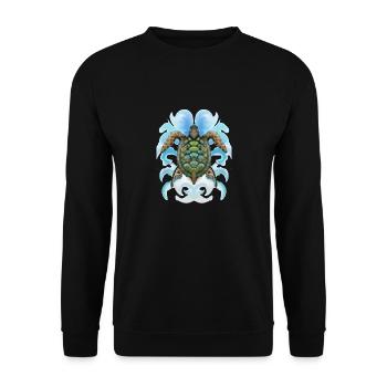 tortue - Sweat-shirt Unisexe - noir - Devant - Alina (178cm) & Michal (187cm)