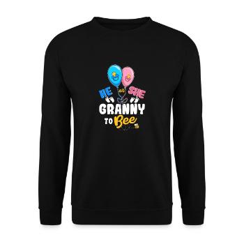 He or She Granny To Bee Best Grandma Ever - Unisex Sweatshirt - black - Front - Alina (178cm) & Michal (187cm)