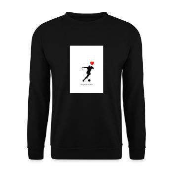 the game we love - Unisex Pullover - Schwarz - Vorne - Alina (178cm) & Michal (187cm)