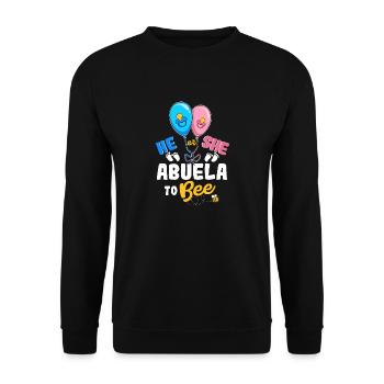 Il ou elle Abuela à Bee grand-mère espagnole - Sweat-shirt Unisexe - noir - Devant - Alina (178cm) & Michal (187cm)