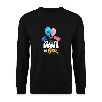 Il ou elle Mama To Bee Best Mom Ever Motherhood - Sweat-shirt Unisexe - noir - Devant - Alina (178cm) & Michal (187cm)