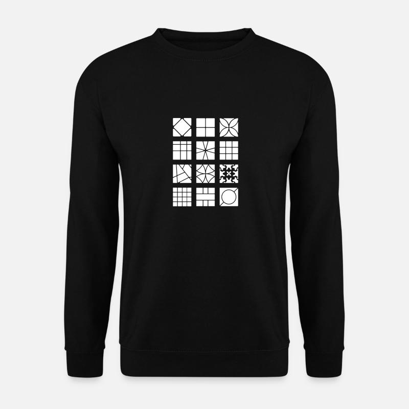 Weiße Würfel - Unisex Pullover - Schwarz