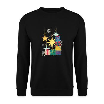 Present - Unisex Sweatshirt - black - Front - Alina (178cm) & Michal (187cm)