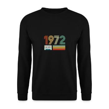 1982 The best where born in 1982 t-shirt - Unisex Sweatshirt - black - Front - Alina (178cm) & Michal (187cm)