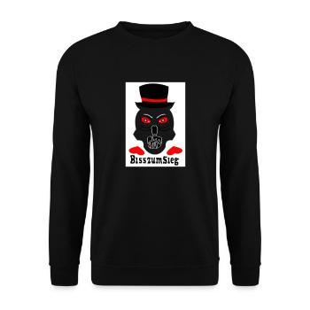 Biss Sieg - Unisex Pullover - Schwarz - Vorne - Alina (178cm) & Michal (187cm)