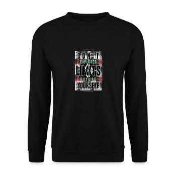 Don't limit yourself - Unisex Sweatshirt - black - Front - Alina (178cm) & Michal (187cm)