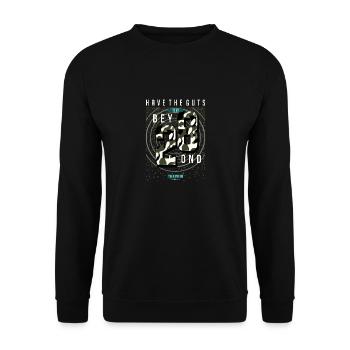 To go be 28 the pain - Unisex Sweatshirt - black - Front - Alina (178cm) & Michal (187cm)