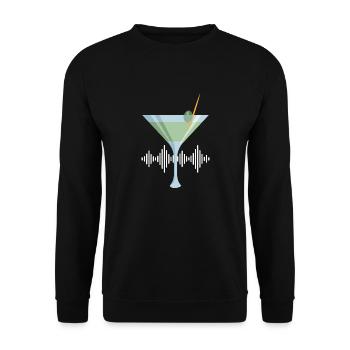 Beer Wine Whiskey Schnapps Alcohol - Unisex Sweatshirt - black - Front - Alina (178cm) & Michal (187cm)