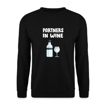 Bier Wein Whiskey Schnaps Alkohol - Unisex Pullover - Schwarz - Vorne - Alina (178cm) & Michal (187cm)