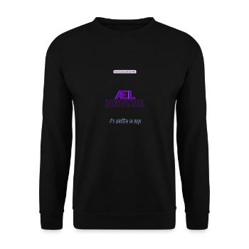 #pronounsarebeautiful æl/neutre - Sweat-shirt Unisexe - noir - Devant - Alina (178cm) & Michal (187cm)