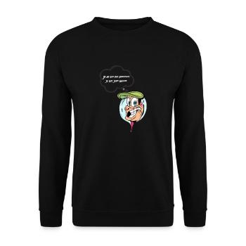 Je ne suis pas sarcastique - Sweat-shirt Unisexe - noir - Devant - Alina (178cm) & Michal (187cm)