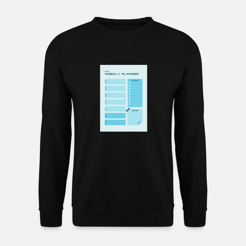 WeeklyPlanner - Unisex Sweatshirt - black
