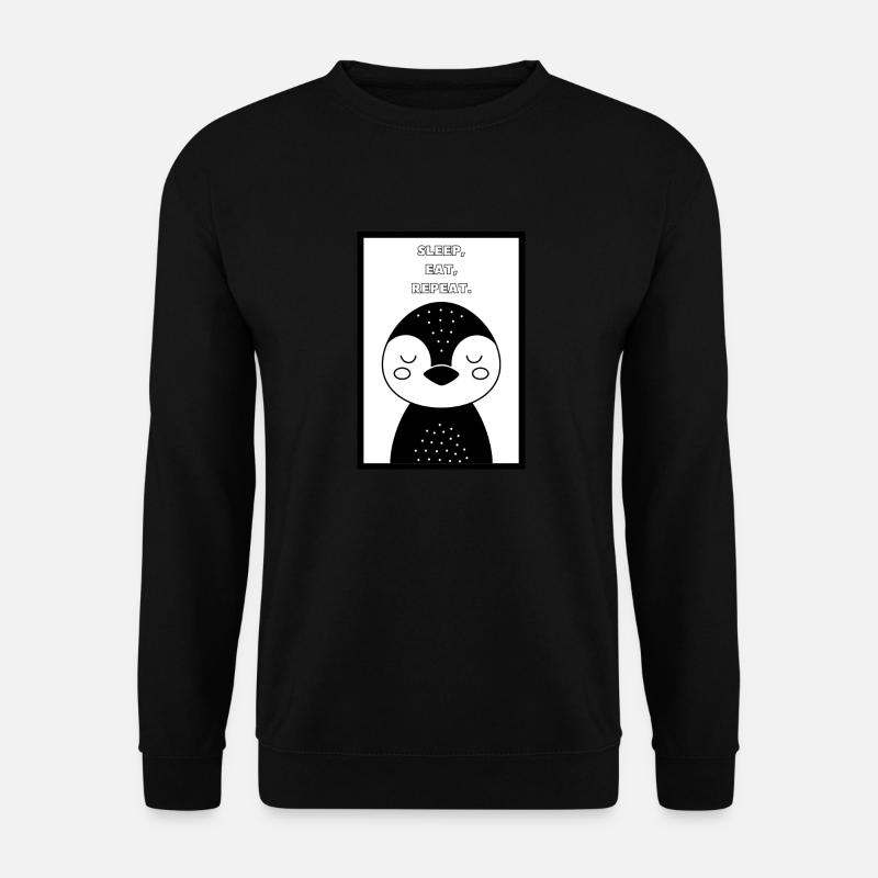 Manger, dormir, répéter. - Sweat-shirt Unisexe - noir