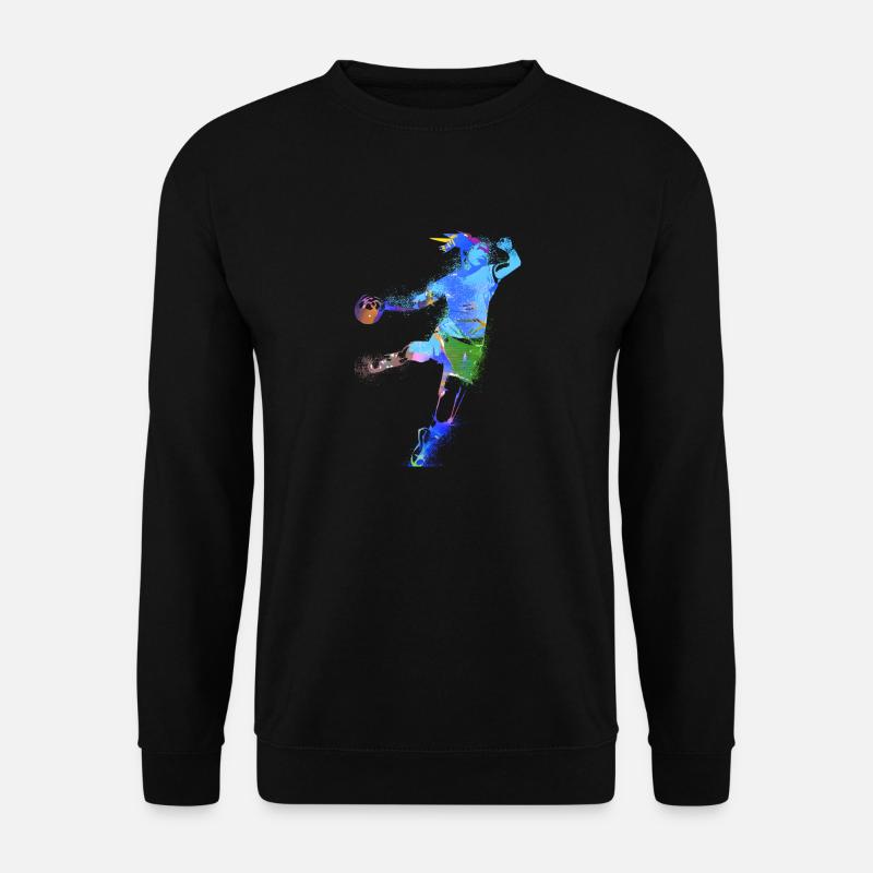 Handball, handballerin, Beachhandball,Graffiti - Unisex Pullover - Schwarz