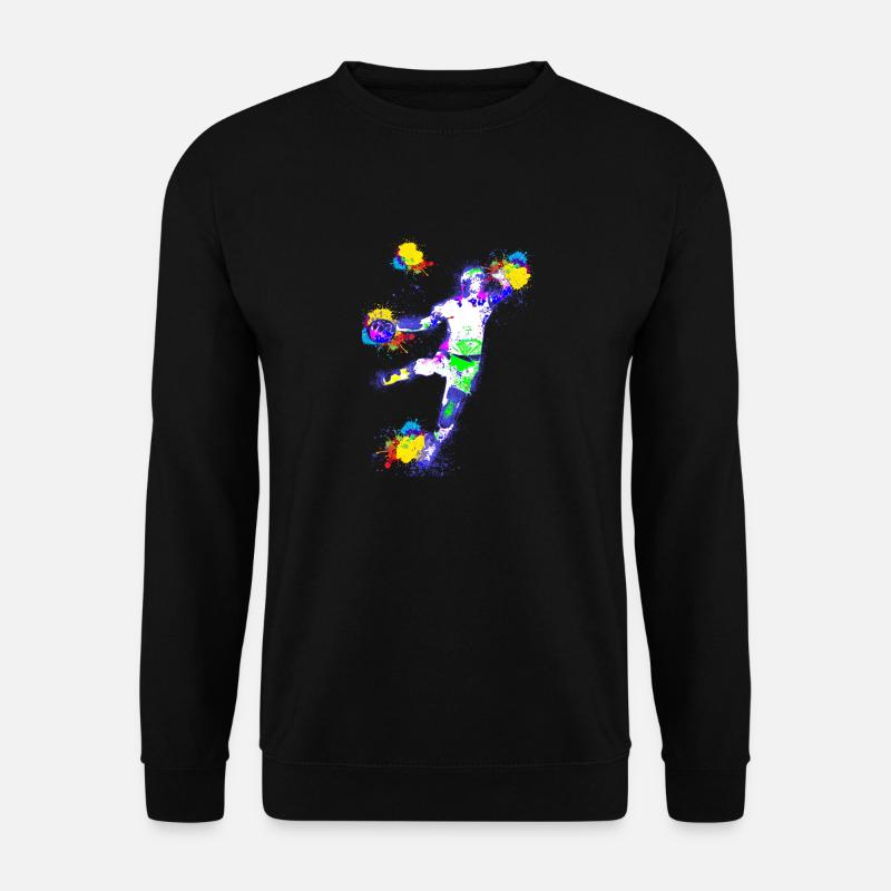 Handball, handballer, Beachhandball,Graffiti - Unisex Pullover - Schwarz