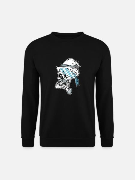 Bavarian Skull // Illustration - Unisex Sweatshirt - black