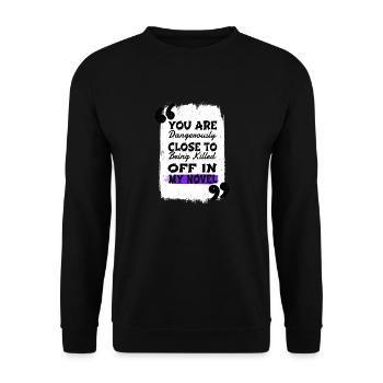 Christmas Blogger Jokes Joke Books Novel - Unisex Sweatshirt - black - Front - Alina (178cm) & Michal (187cm)